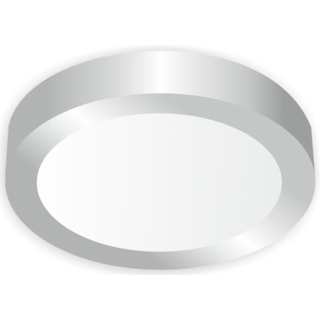 10875 DOWNLIGHT LED REDONDO SUP- 18W NIQUEL 6000K