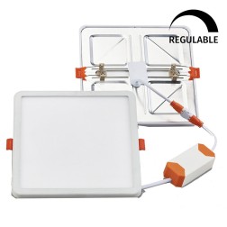2801563 DOWNLIGHT LED CUADRADO REG AJUSTABLE 20W 4000K BLANCO F-BRIGHT