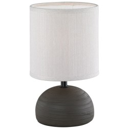 50351026 LAMPARA SOBREMESA LUCI E14 MARRON TRIO