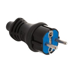 5706C CLAVIJA DE CAUCHO NEGRA IP44 16A 250V SOLERA