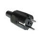 146 CLAVIJA AEREA TTL NEGRA 16A GOMA FENOPLASTICA