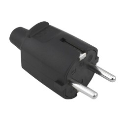 0200059 CLAVIJA AEREA 4,8mm TTL NEGRA 16A 250V GSC