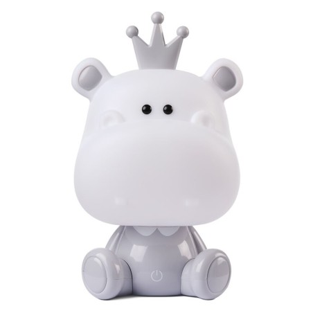 073-LG LUZ NOCHE INFANTIL LED HIPOPOTAMO GRIS 4000K 55Lm IP20 ONLI