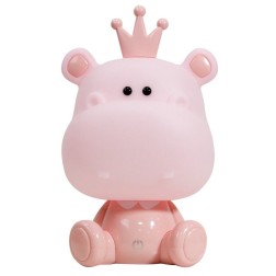 073-LR LUZ NOCHE INFANTIL LED HIPOPOTAMO ROSA 4000K 55Lm IP20 ONLI