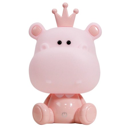 073-LR LUZ NOCHE INFANTIL LED HIPOPOTAMO ROSA 4000K 55Lm IP20 ONLI