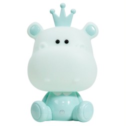 073-LV LUZ NOCHE INFANTIL LED HIPOPOTAMO VERDE 4000K 55Lm IP20 ONLI