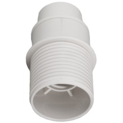 6584CTB PORTALAMPARAS E14 BLANCO CON TOPE