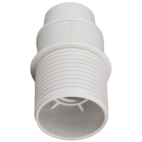 6584CTB PORTALAMPARAS E14 BLANCO CON TOPE