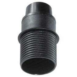 6584CTN PORTALAMPARAS E14 NEGRO CON TOPE