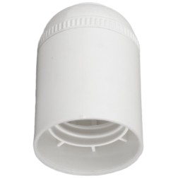 6829CLB-U PORTALAMPARAS LISO E27 BLANCO SOLERA