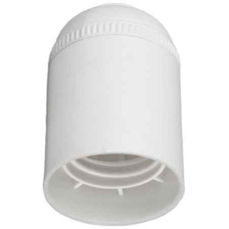 6829CLB-U PORTALAMPARAS LISO E27 BLANCO SOLERA