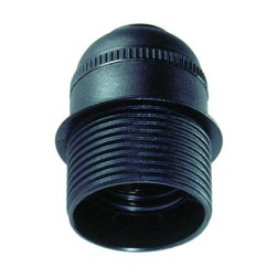 6829CTN-U PORTALAMPARAS CON TOPE E27 NEGRO UNIT