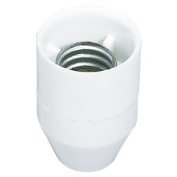 1200247 PORTALAMPARAS CONICO E14 BLANCO BAQUELITA
