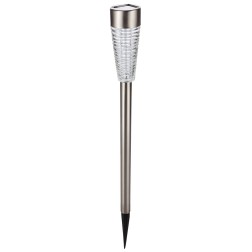 G2231 BALIZA SOLAR FRIA INOX + DIFUSOR VIDRIO 79cm GALIX