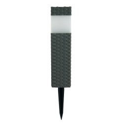 G2114 BALIZA SOLAR FRIA RESINA TRENZADA 38cm GALIX