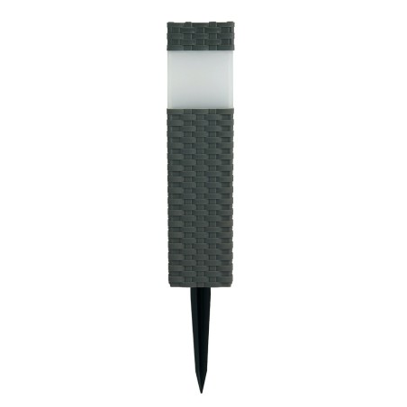 G2114 BALIZA SOLAR FRIA RESINA TRENZADA 38cm GALIX