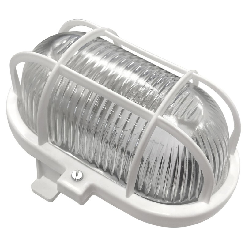 7004B APLIQUE ESTANCO OVAL BLANCO E27 FENOPLASTICA