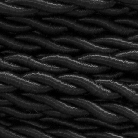 25 METROS CABLE TRENZADO SEDA 2x0,75 NEGRO (41)