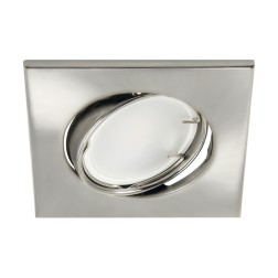 03978 ARO CUADRADO BASCULANTE EMPOTRABLE GU10 50W IP20 Ø88 CROMADO BONO STRÜHM