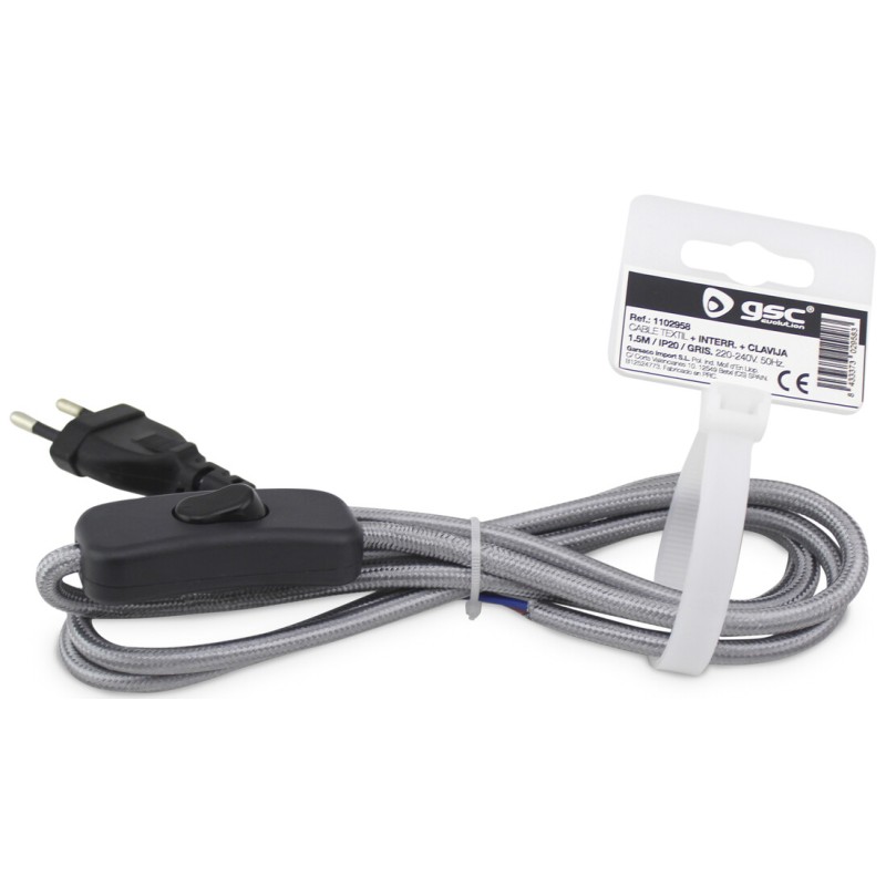 1102958 1,5m CONEXION CON INTERRUPTOR GRIS GSC