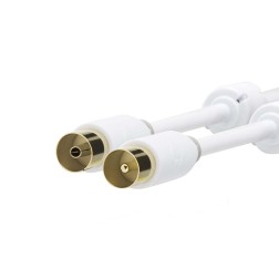 CSBW40015WT50 BL 5m CONEXION ANTENA CONECTORES DORADOS NEDIS