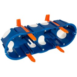 5825E CAJA EMPOTRAR EFICIENTE PARA TABIQUE HUECO 3 ELEMENTOS FIJACION BRIDAS SOLERA