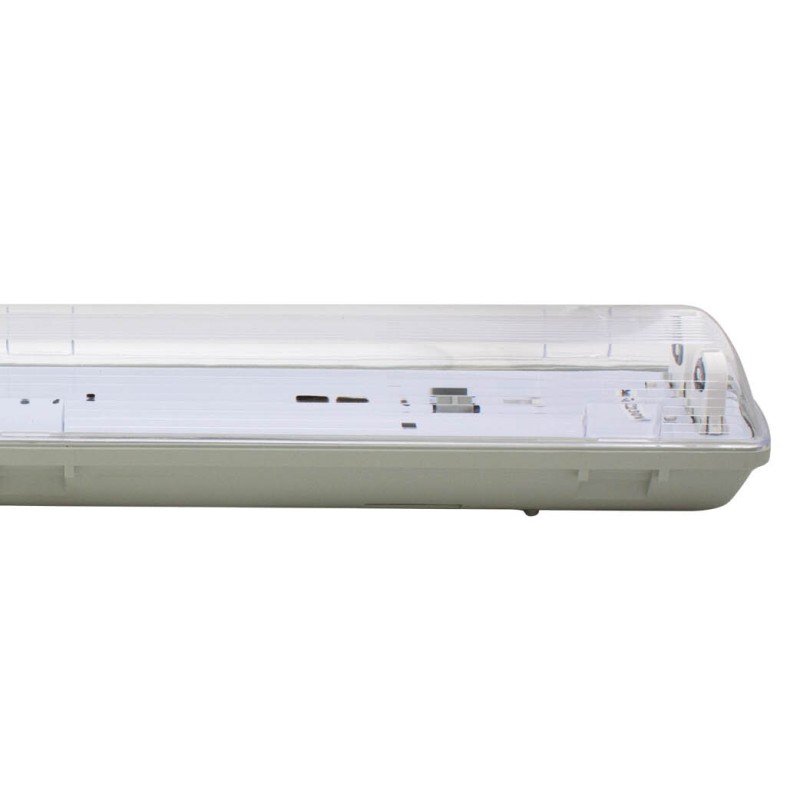 203200018 PANTALLA ESTANCA PARA 2 TUBOS LED T8 120cm GSC