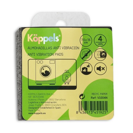V1004N 4u ALMOHADILLA ANTI-VIBRACION 7,5x7,5 cm KOPPELS