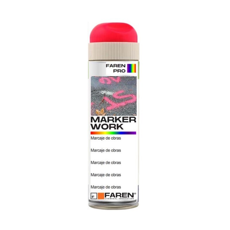 3VE500 SPRAY PINTURA ROJO FLUORESCENTE 500ml
