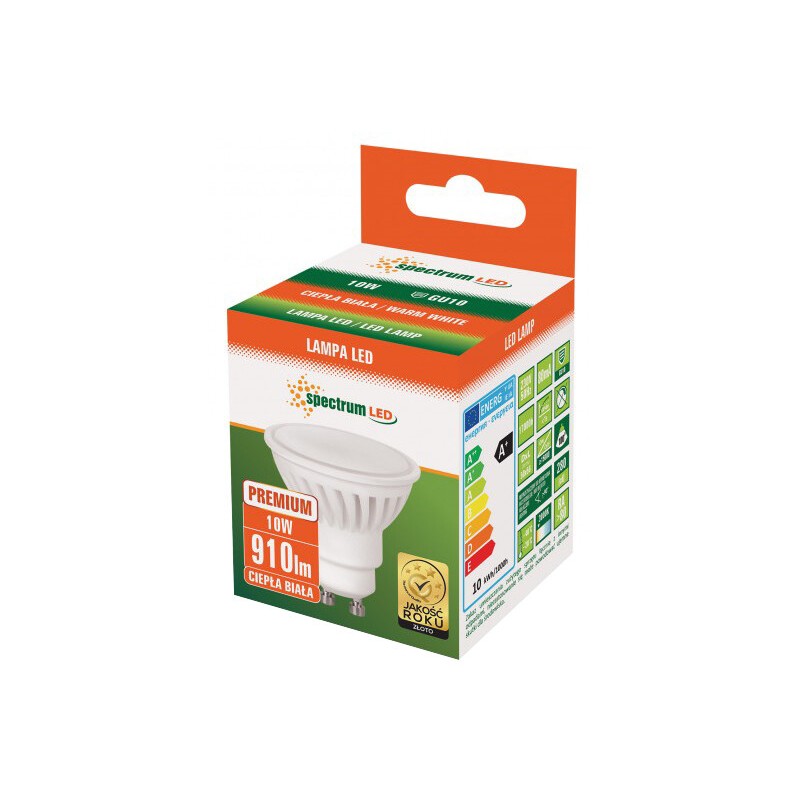 WOJ14309 LAMPARA DICROICA LED GU10 10W CERAM 4000K
