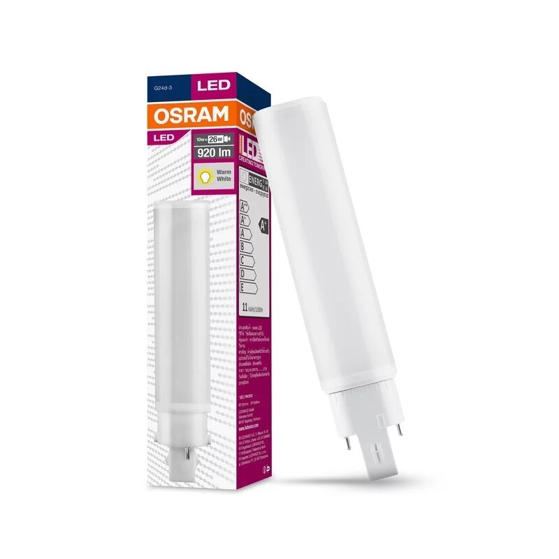 558564 LAMPARA DULUX D LED 2 PIN 9W G24D3 3000K