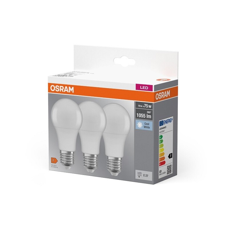 819573 3u LAMPARA STANDARD LED E27 10W 4000K BASE OSRAM
