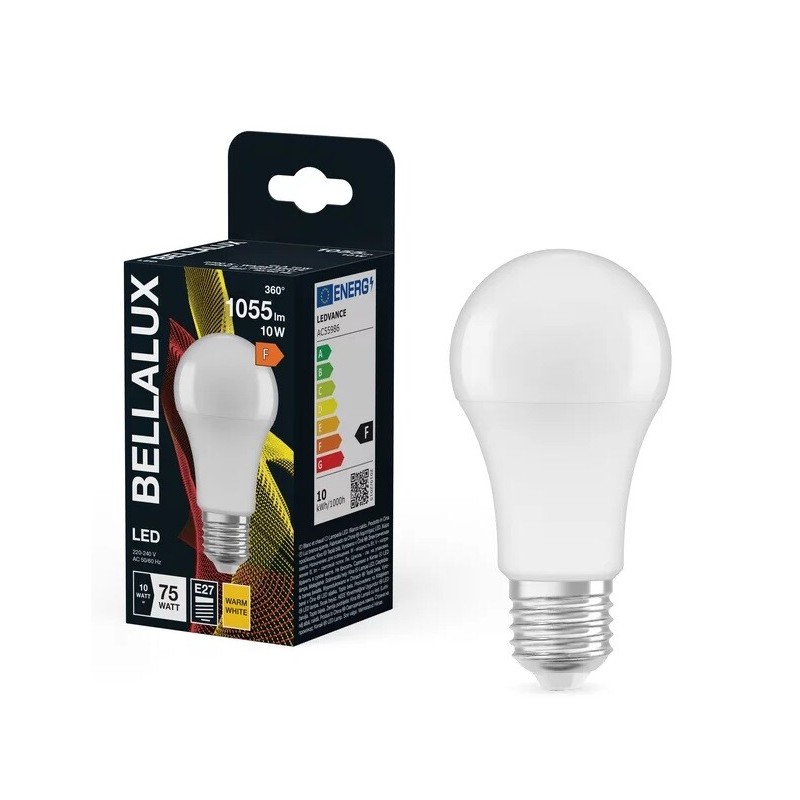 128101 LAMPARA STANDARD LED 10W E27 2700K BELLALUX