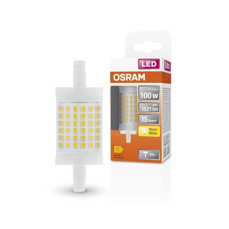 432635 LAMPARA LINEAL LED R7S 11,5W 2700K 78mm LINE OSRAM
