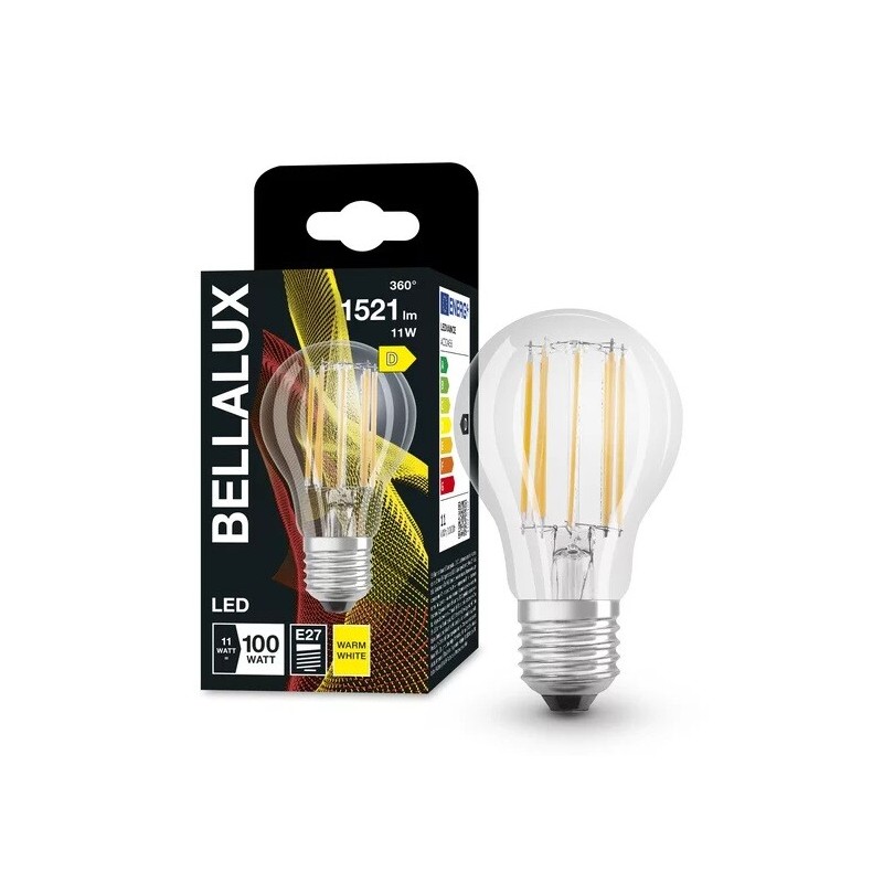 592353 LAMPARA STANDARD FIL LED E27 11W 2700K BELLALUX
