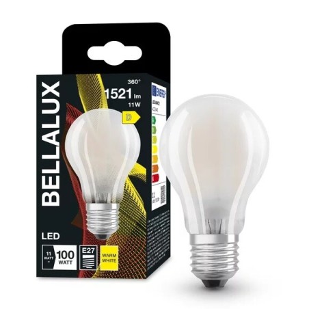 115439 LAMPARA STANDARD FIL LED E27 MATE 11W 2700K BELLALUX