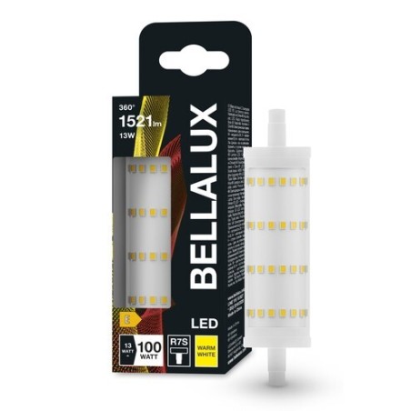 267727 LAMPARA LINEAL LED R7S 12W 2700K 118mm BELLALUX