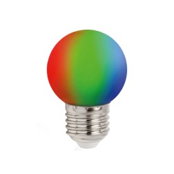 WOJ+13105 LAMPARA ESFERICA LED 1W RGB SPECTRUM