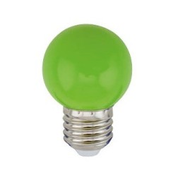 200605008 LAMPARA LED ESFERICA 1W E27 VERDE GSC