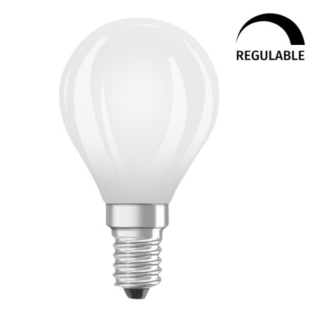 434646 LAMPARA ESFERICA FIL LED MATE REGULABLE E14 5W 4000K RETROFIT OSRAM