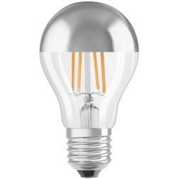 435322 LAMPARA STANDARD PLATA FIL LED E27 4W 2700K RETROFIT MIRROR OSRAM