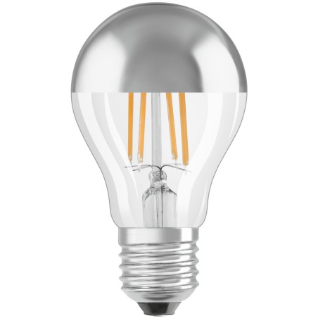 435322 LAMPARA STANDARD PLATA FIL LED E27 4W 2700K RETROFIT MIRROR OSRAM