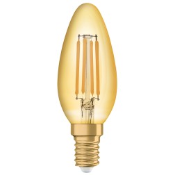 091476 LAMPARA VELA FILAMENTO LED E14 4W 2400K VINTAGE 1906 OSRAM