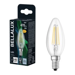 592292 LAMPARA VELA FIL LED E14 4W 4000K BELLALUX