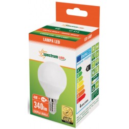 WOJ13030 LAMPARA ESFERICA LED 4W E14 3000K SPECTRUM