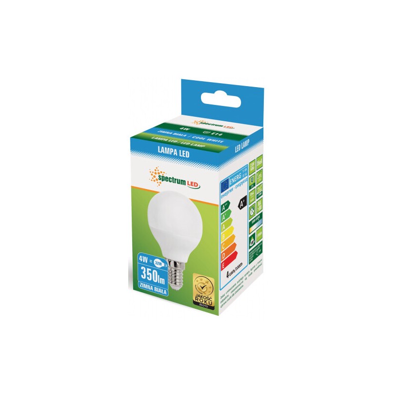WOJ13031 LAMPARA ESFERICA LED 4W E14 6500K 310Lm WOJ13031 LAMPARA ESFERICA LED 4W E14 6500K 310Lm