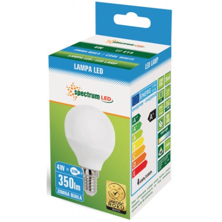 WOJ13031 LAMPARA ESFERICA LED 4W E14 6500K 310Lm
