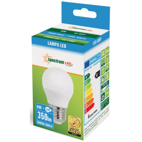 WOJ13033 LAMPARA ESFERICA LED 4W E27 6500K 310Lm