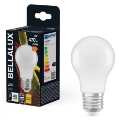 128064 LAMPARA STANDARD LED E27 4,9W 2700K BELLALUX
