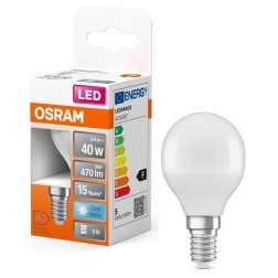 430815 LAMPARA ESFERICA LED E14 5,5W 4000K STAR OSRAM